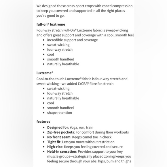 Lululemon sz 4 All The Right Places Crop II 23" White High-Waisted Leggings VGUC - Picture 12 of 12